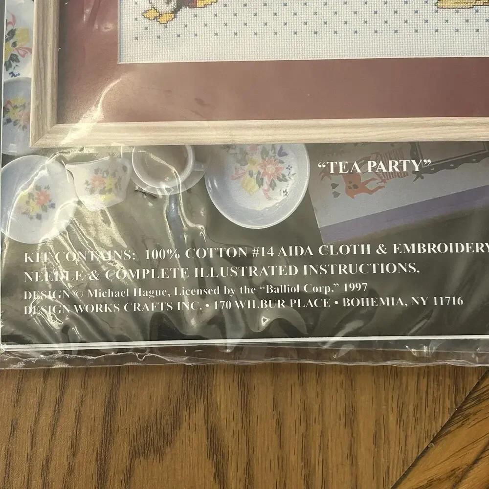 Counted Cross Stitch Kit Tea Party 11”x14” Design Works 9668